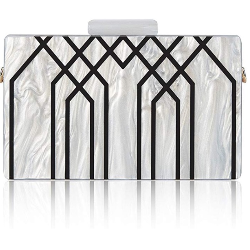 Champagne Acrylic Clutch - Picture 7 of 7